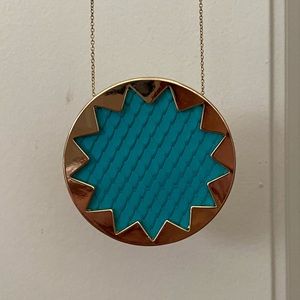 House of Harlow 1960 Big Blue Pendant Necklace